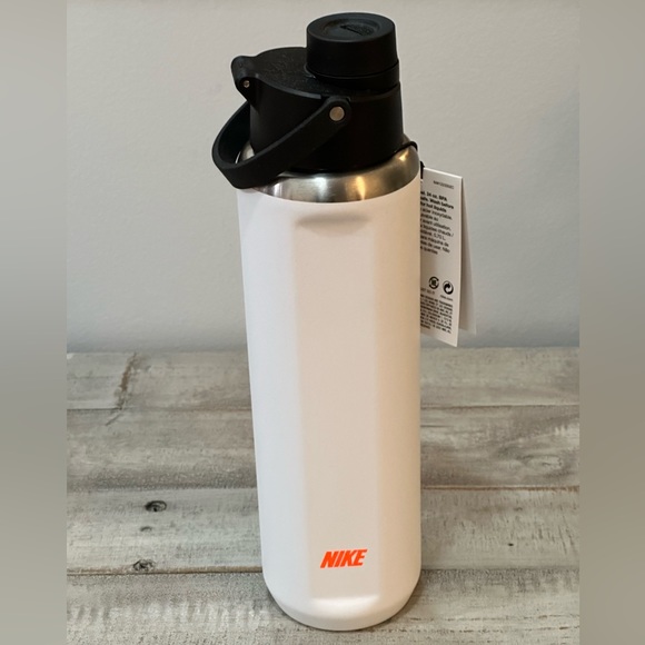 New Nike Recharge Chug Stainless Steel Water Bottle Orange - 24 oz - Picture 2 of 5